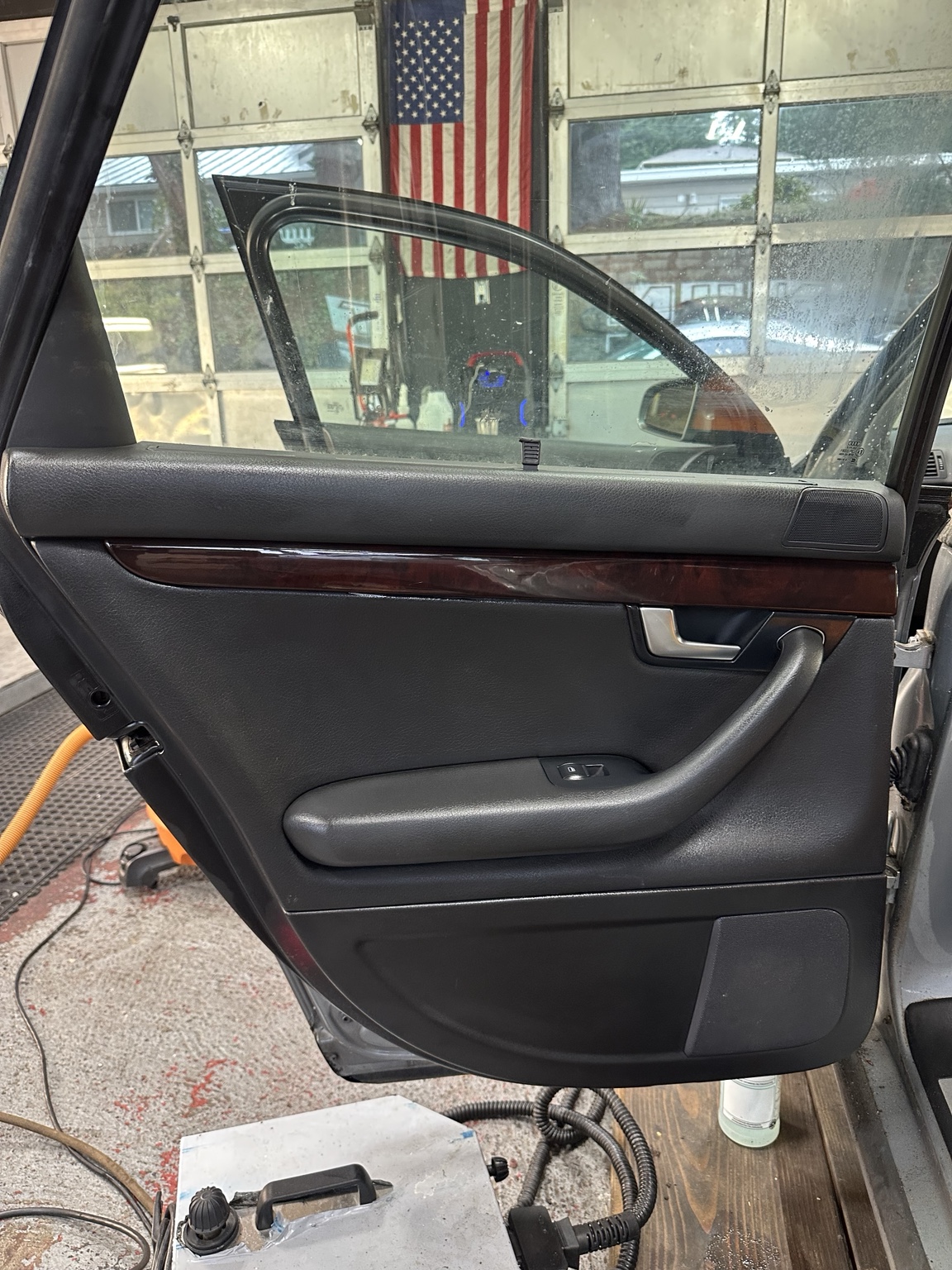 Door panel after interior restoration