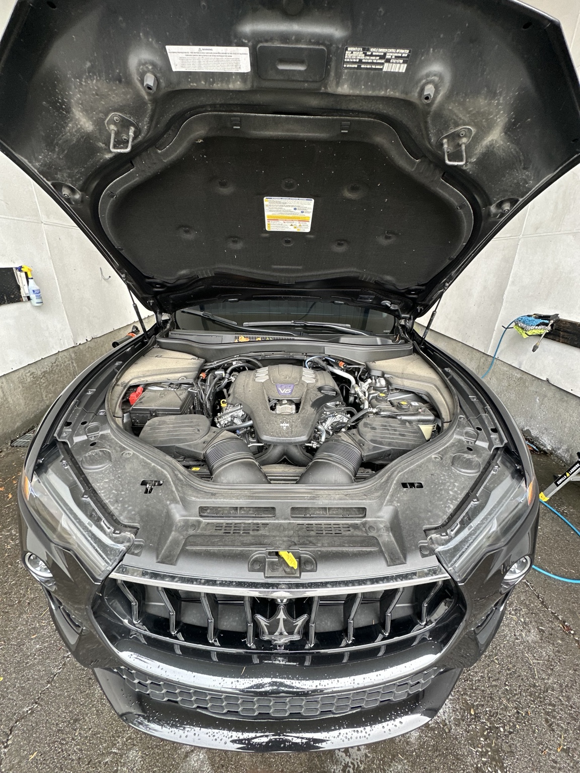 Engine bay before detailing