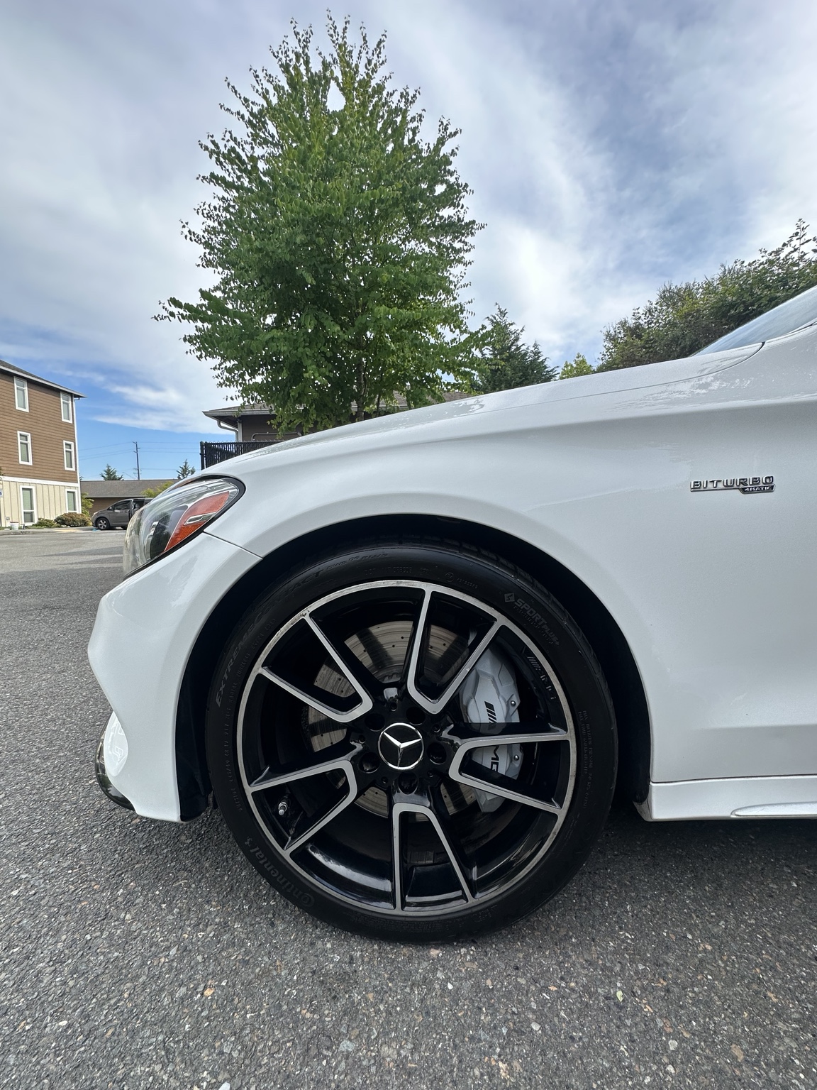 Mercedes wheel after detailing